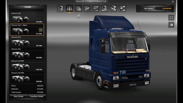 Euro Truck Simulator 2 - Scania 143M BDF + Interior (Mod / download) смотреть онлайн