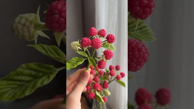 Мой букет ромашек и ягод ручной работы из холодного фарфора ♥️ смотреть онлайн