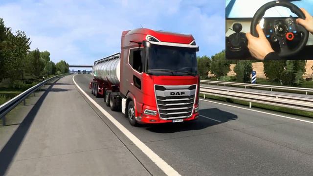 ETS 2 - DAF XG+ Transporting Milk Part 1 | Logitech G29 Gameplay смотреть онлайн