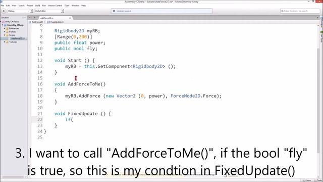 Unity C# Tutorial - Basics: AddForce2D Force смотреть онлайн