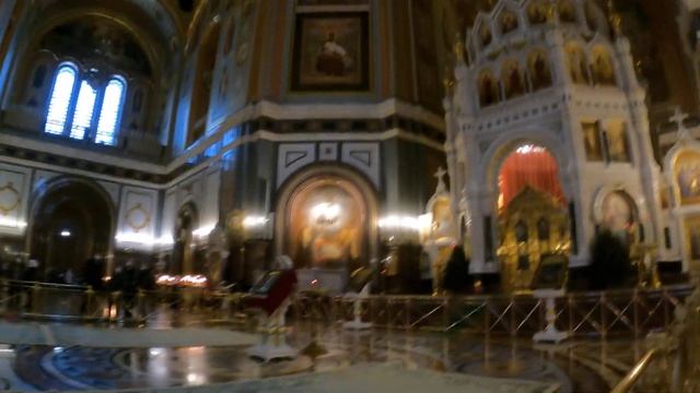 Храм Христа Спасителя в Москве в канун Рождества смотреть онлайн