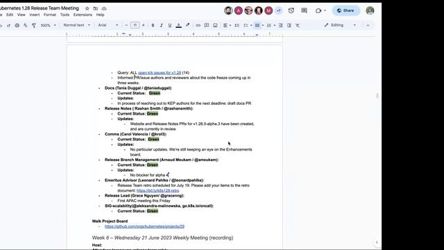 Kubernetes Release Team Meeting for 20230628 смотреть онлайн