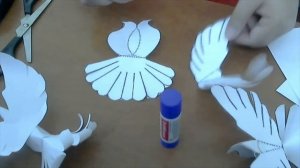 Голубь мира, поделка из бумаги