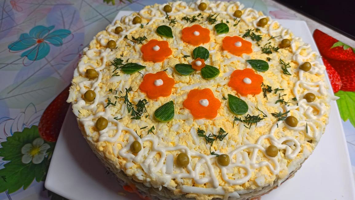 Вкусный салат,салат купеческий..mp4
