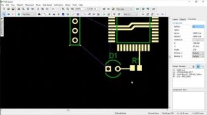 Пример создания схемы и платы в DipTrace