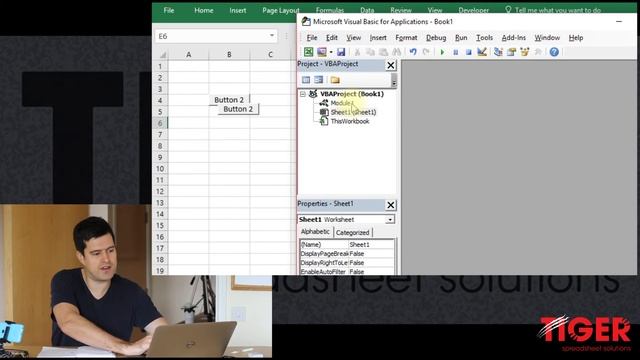 Excel VBA for Beginners - Create Buttons for Super Fast Data Input (2/8) смотреть онлайн