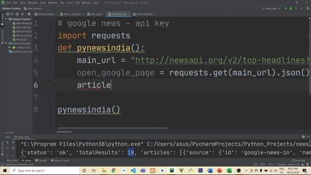 Get News Headlines In Python || News Teller Program In Python || Make a daily news teller in python смотреть онлайн