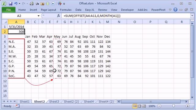 CFO Excel Pro February 27 2012 Using Offset to sum a range.avi смотреть онлайн