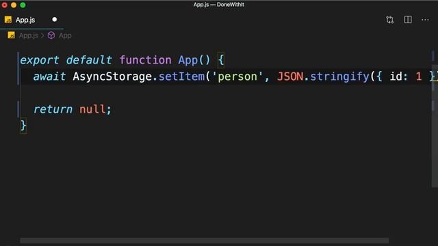 5 AsyncStorage смотреть онлайн