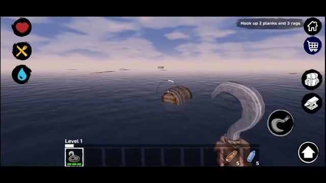 Survival on raft | crafting | in the | ocean | gameplay смотреть онлайн