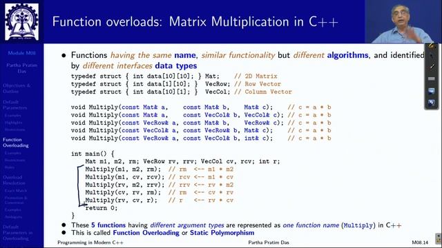 Lecture 08 Default Parameters & Function Overloading смотреть онлайн