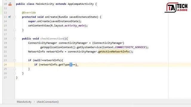 How to Check Internet Connection|Show No Internet Connection Message| Android Studio 3.6-Tech Aside смотреть онлайн