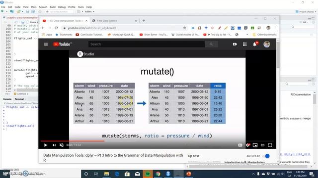 dplyr mutate() смотреть онлайн