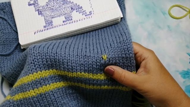 Вышивание по лицевой глади, вышивка на вязаном полотне, вышивание узора лицевыми петлями смотреть онлайн