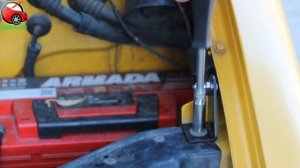 Установка упоров / амортизаторов капота на VW Transporter T4 от upora.net