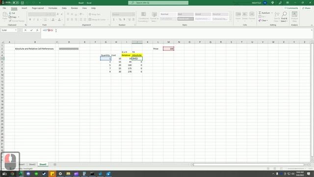 Excel Absolute and Relative Cell Reference $ Dollar Sign/Symbol - Filipino/Tagalog Tutorial смотреть онлайн