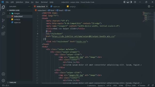 Comment créer un Slide 3D avec Swiper en HTML CSS JS смотреть онлайн