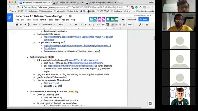 Kubernetes 1.8 Release Burndown Meeting 9-19-2017 смотреть онлайн
