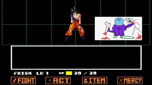 Undertale Goku Help From the Void Animation смотреть онлайн