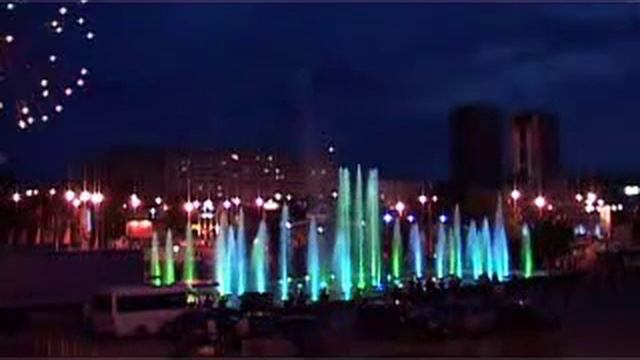 Светомузыкальный фонтан в Иваново (ГК "Боронд", fontany.ru) смотреть онлайн