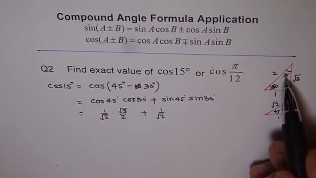 Find Exact Value of Cos15 Q2 смотреть онлайн