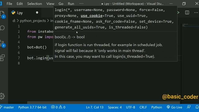 Instagram bot with python| PYTHON MINI PROJECT смотреть онлайн