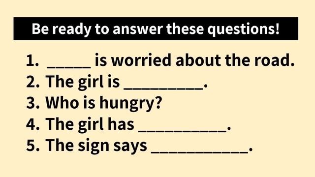 A1 Listening Test | English Listening Test