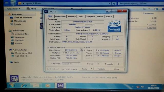 Será que um Celeron DC 775 bate um Pentium D? CPU-Z benchmark смотреть онлайн