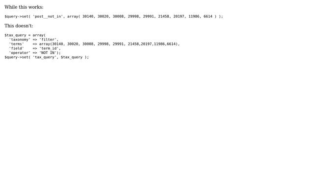 Wordpress: How to set `tax_query` with `query-＞set()`? смотреть онлайн