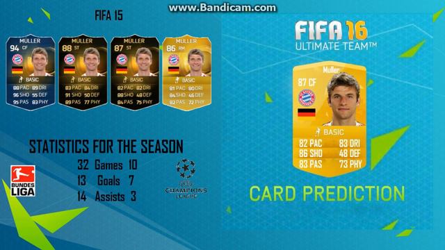 CARD PREDICTION FIFA 16 #7 ( Kane,Muller,Nainggolan,Suarez,Natkho ) смотреть онлайн