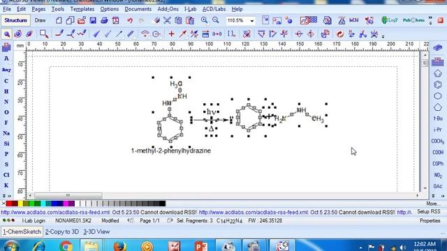 Tutorial of ChemSketch Part 1 смотреть онлайн