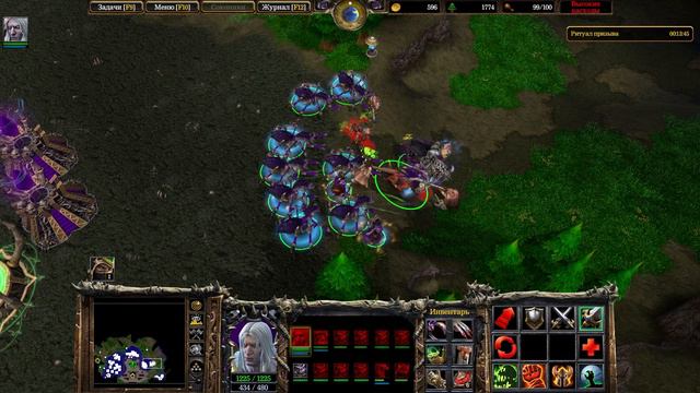 Warcraft 3: Reforged Прохождение #22 - [Путь Проклятых] Глава 8: Пылающее Небо. смотреть онлайн