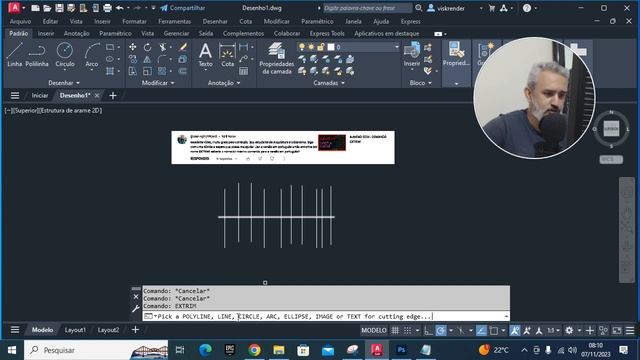 AutoCAD 2024 - EXTRIM NÃO FUNCIONA смотреть онлайн