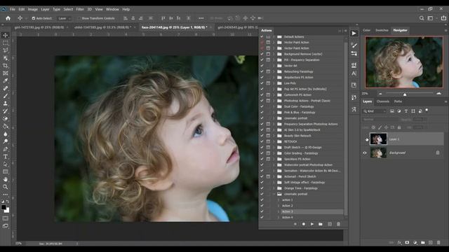 CINEMATIC PORTRAIT - PHOTOSHOP ACTIONS FREE ! смотреть онлайн