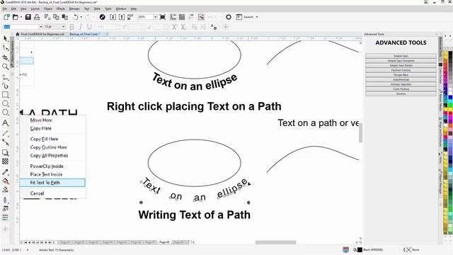 CorelDRAW for Beginners Fit Text to a Path Tutorial смотреть онлайн