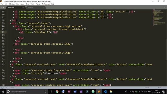 Build a website landing page in 20 Minutes in Hindi using Bootstrap смотреть онлайн