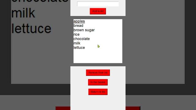 Shopping List in Python. First version. смотреть онлайн