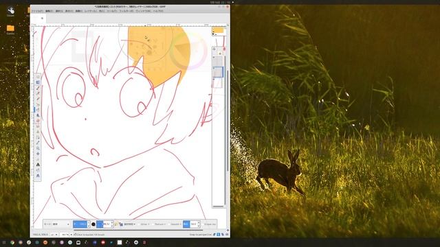 New feature of gimp-painter: New dialogs layout as on-canvas widgets. смотреть онлайн