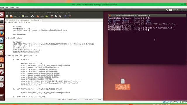 Install Hadoop 2.6 on Ubuntu 14.04 LTS смотреть онлайн