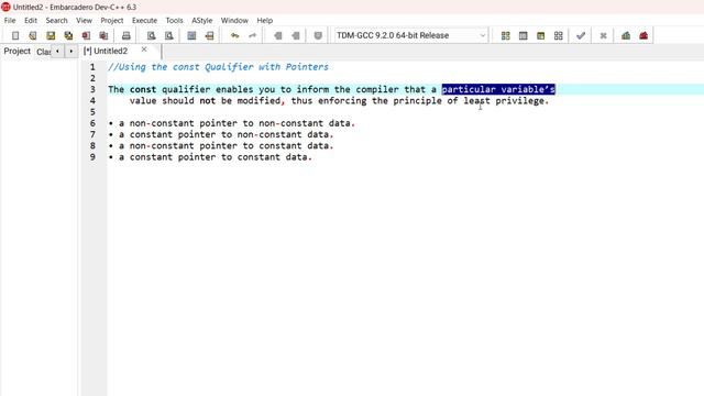 Using the Const Qualifier with Pointers | Ep. 291 | C Programming Language смотреть онлайн