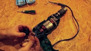 Дрель DWT SBM-500 VS Замена кнопки включения