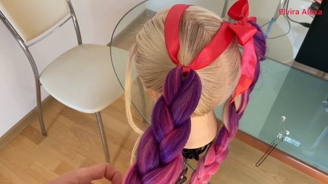 Самый быстрый способ заплести косы с канекалоном смотреть онлайн