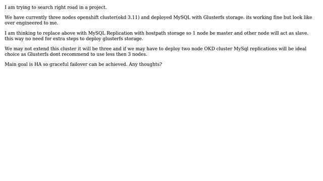 MySQL with Glusterfs Storage vs MySQL replication with hostPath storage смотреть онлайн