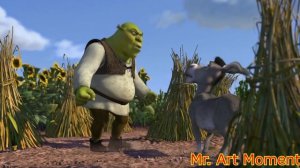 Разговор Шрека и Осла. Шрек. 2001.