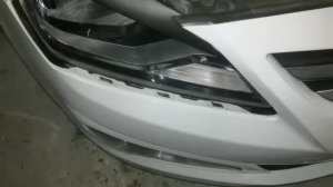 снятие и установка переднего бампера на хендай солярис