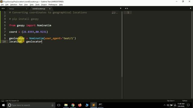 Convert coordinates to geographic locations | reversed geocoding | Python | #pyGuru смотреть онлайн