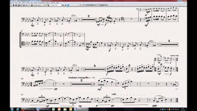 [PLAY ALONG] Trombone Sonata No. 1, Op. 22 - I. Allegretto - Allegro leggiero смотреть онлайн