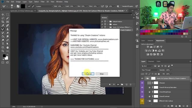 The Best Cartoon Vector Art 1-Click Photoshop Action / Vector Portrait Cartoon Effects смотреть онлайн
