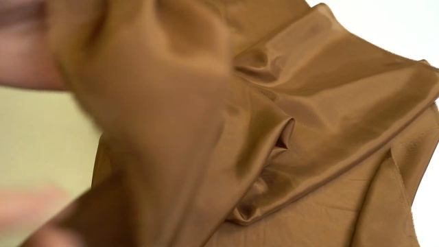 Ткань плательная тонкий шелк (коричневый) 100% шелк смотреть онлайн