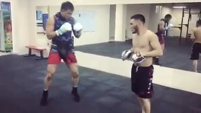 Тренировки Едиль Кожамбердиев Almaty Fight Akademy смотреть онлайн